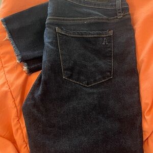 Articles of Society dark Blue Denim Jeans with Frayed Hem